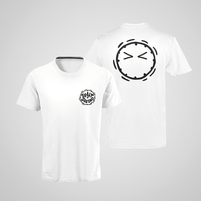 Men's White T-Shirt with Blinkie Emoji