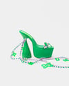 Green Charm Heels UK5