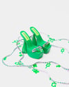 Green Charm Heels UK5