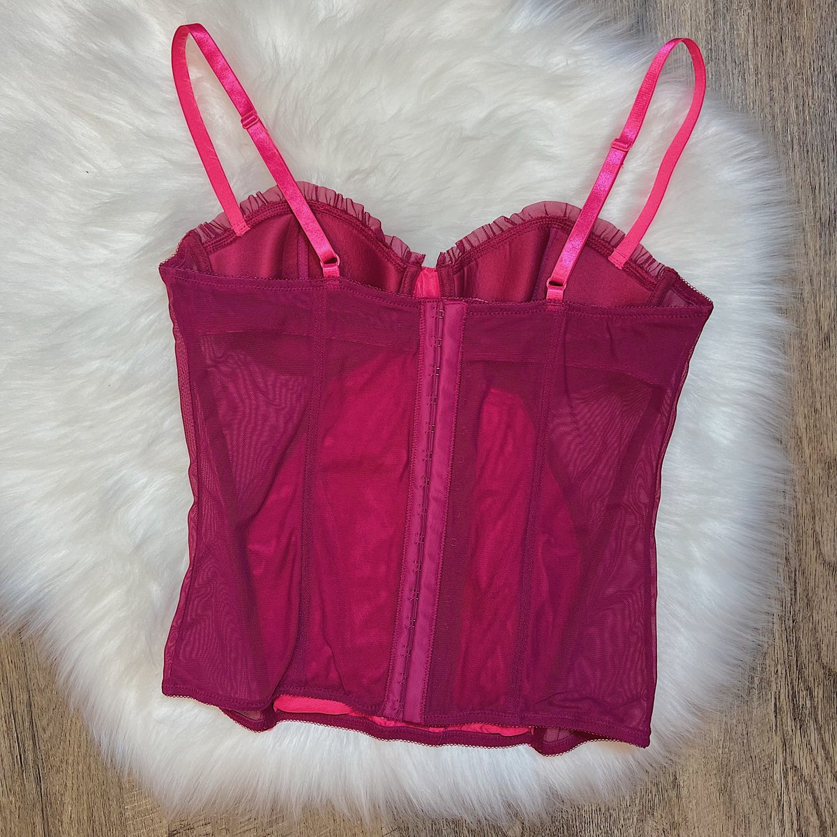 Size 34B/32C - Victoria's Secret Pink Lace Bustier