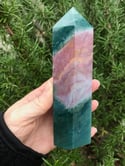 Green and Pink Jasper Tower