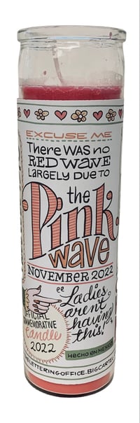 Pink Wave 22 Commemorative Candle