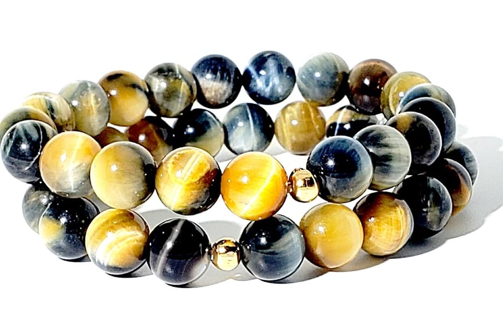 Image of Men's mixed tigerseye set