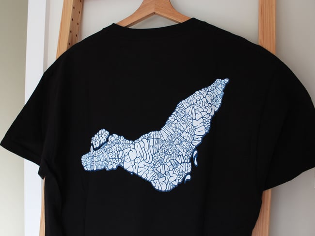 ISLAND MAPS THROW TEE