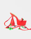 Red Charm Heels UK7