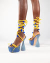 Blue Charm Heels UK8