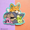 Sleepy Scarlet and Violet Sticker