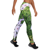 Image 3 of WHITE FLOWER LEGGINGS