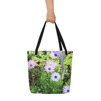 Image 2 of WHITE FLOWER TOTE BAG