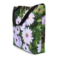 Image 3 of WHITE FLOWER TOTE BAG