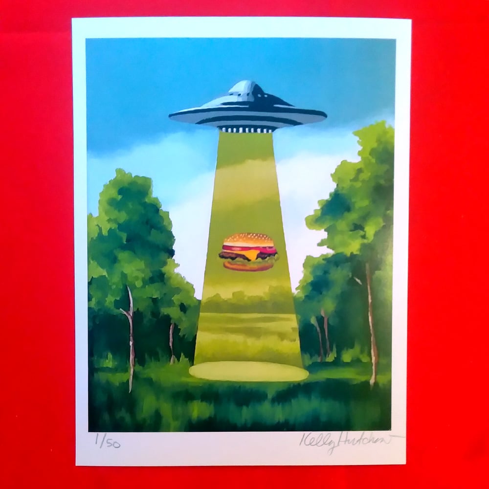 The Hamburger Abduction - 8X10 PRINT - LIMITED EDITION