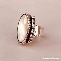 Image 2 of Lydia Darling Vintage Mother or Pearl Ring