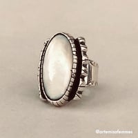 Image 3 of Lydia Darling Vintage Mother or Pearl Ring