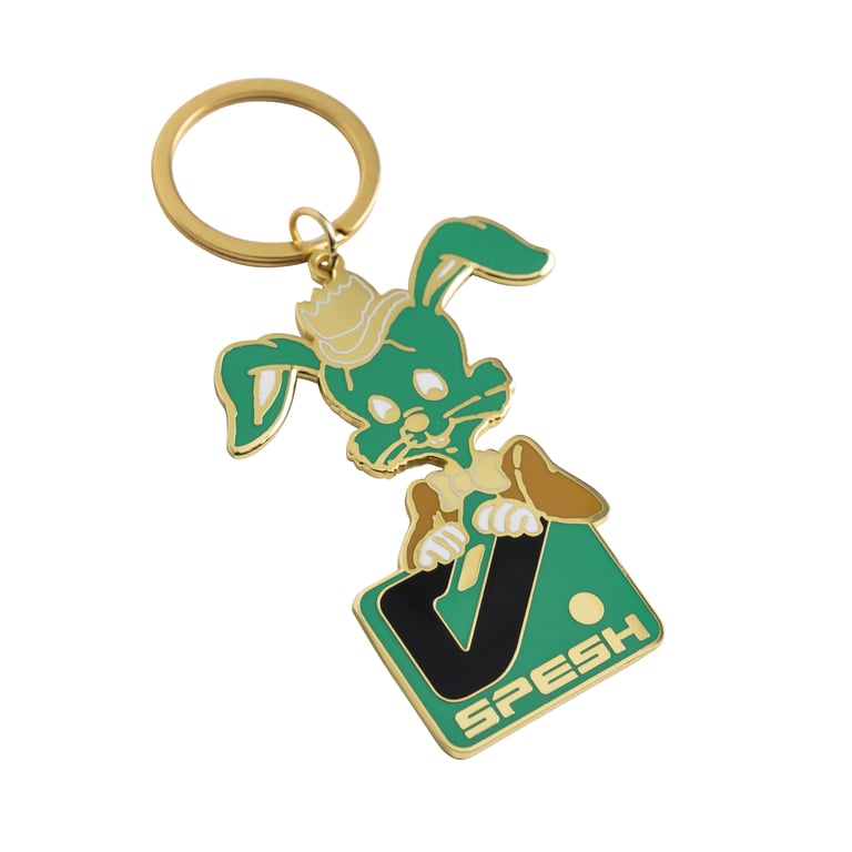 V.SPESH BY GASIUS BRASS KEYCHAIN