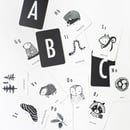 Image of Cartes imagier pour bébé an anglais Alphabet des bois