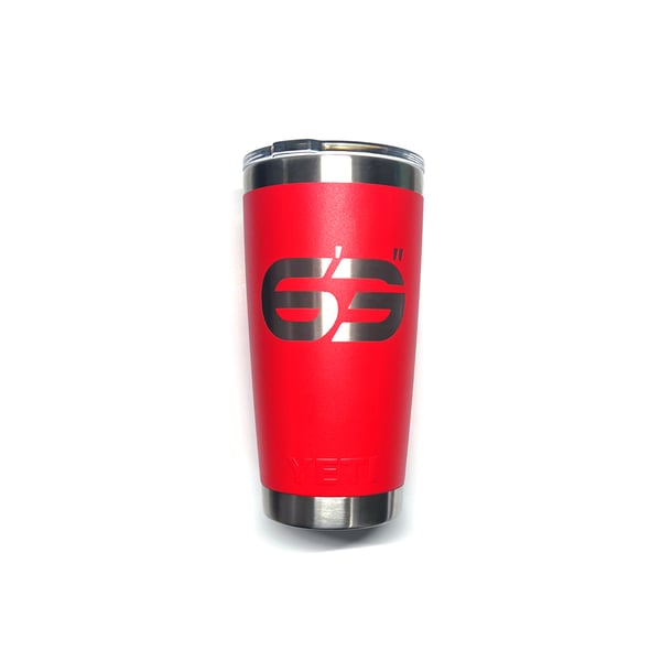 Image of 6'3" x Yeti 20oz Red Tumbler