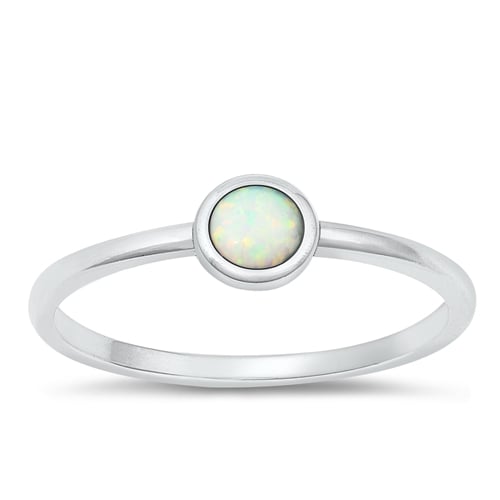 Opal Circle Ring 