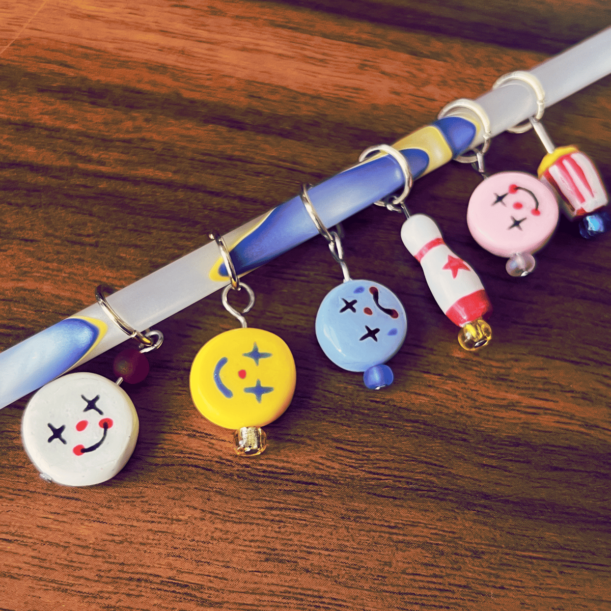 Image of Clown Town Stitch Markers
