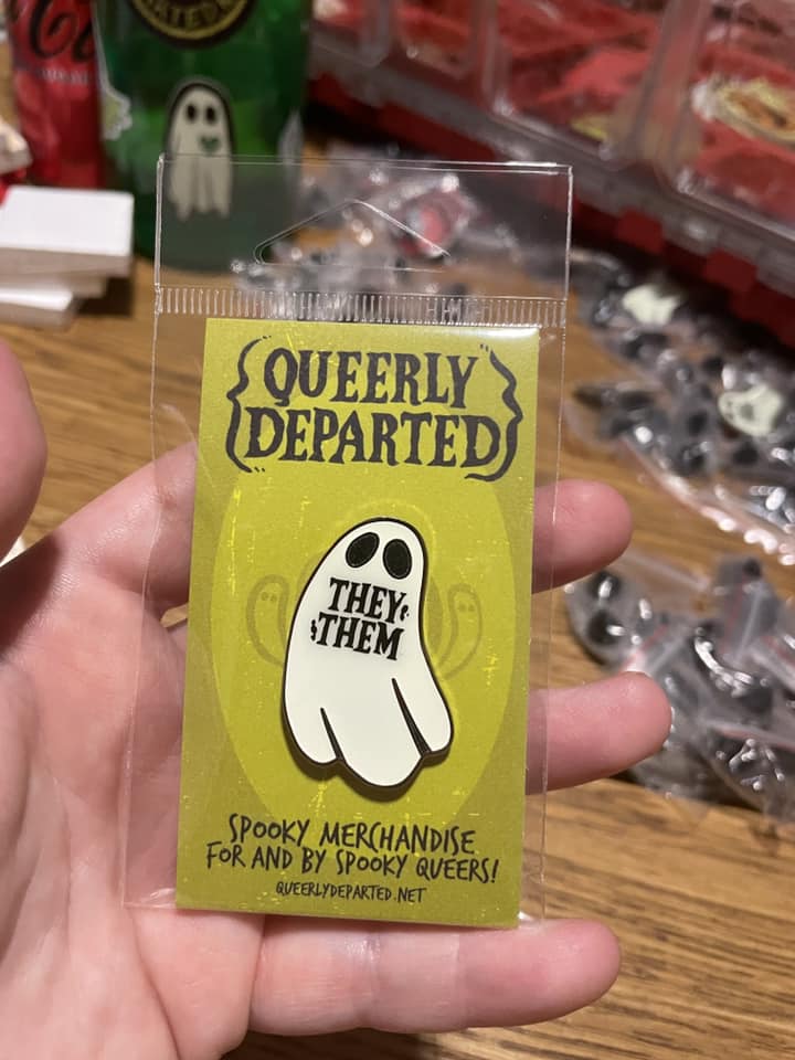 Ghost Pronouns Pin