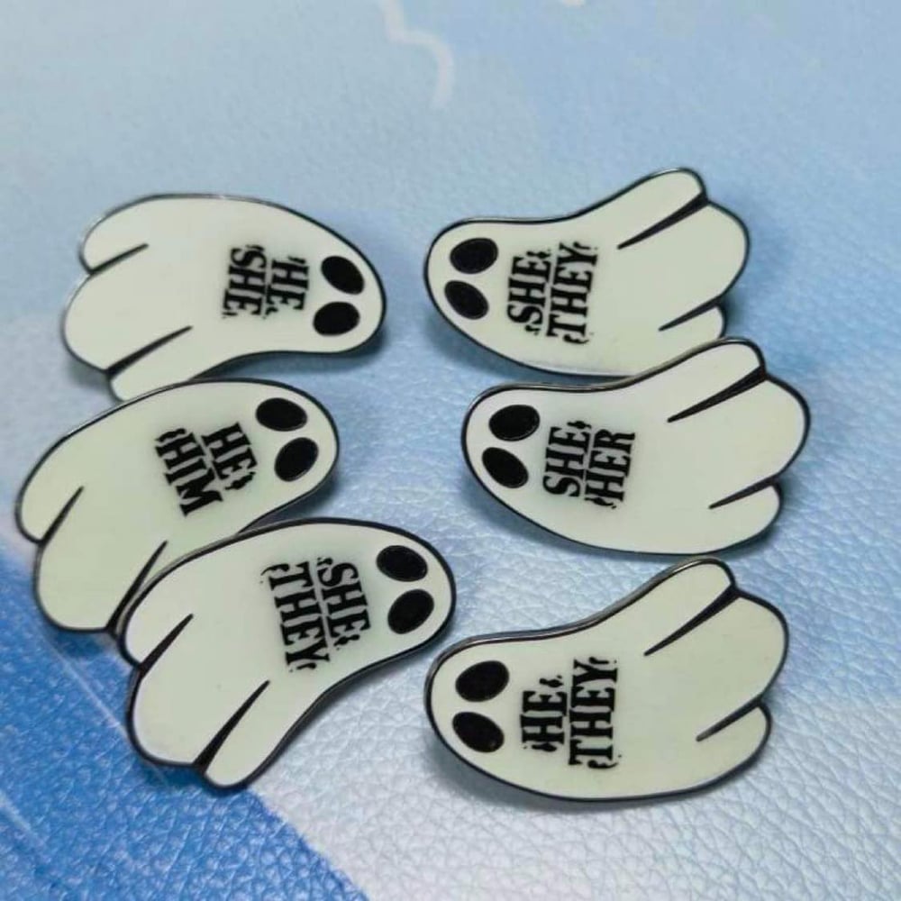 Ghost Pronouns Pin