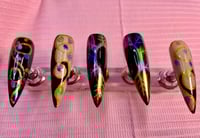 Image 1 of Blk REEF CHRISTMAS LIGHTS TINO VO DESIGN NAILS 