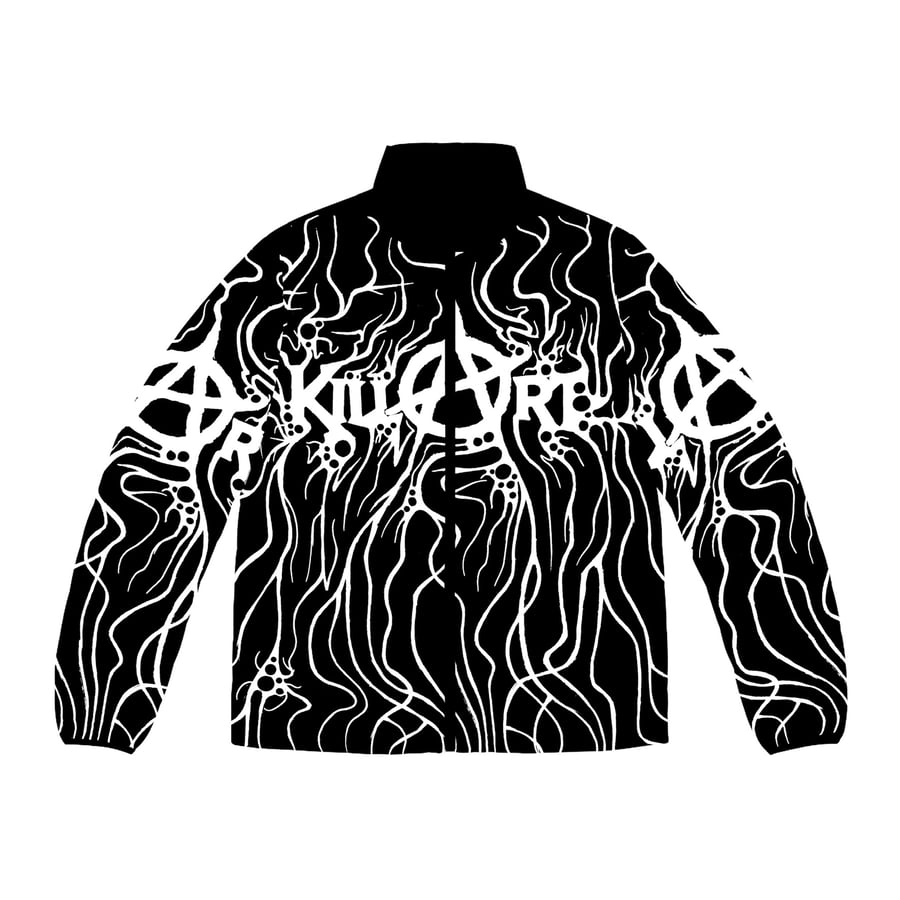 Image of ANARCHY PUFFER BLACK AND WHITE