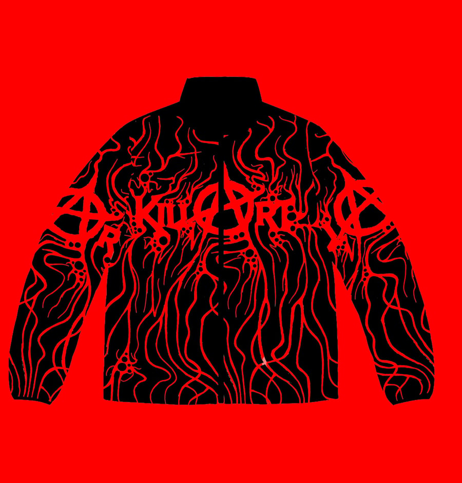 Image of ANARCHY PUFFER RED AND BLACK