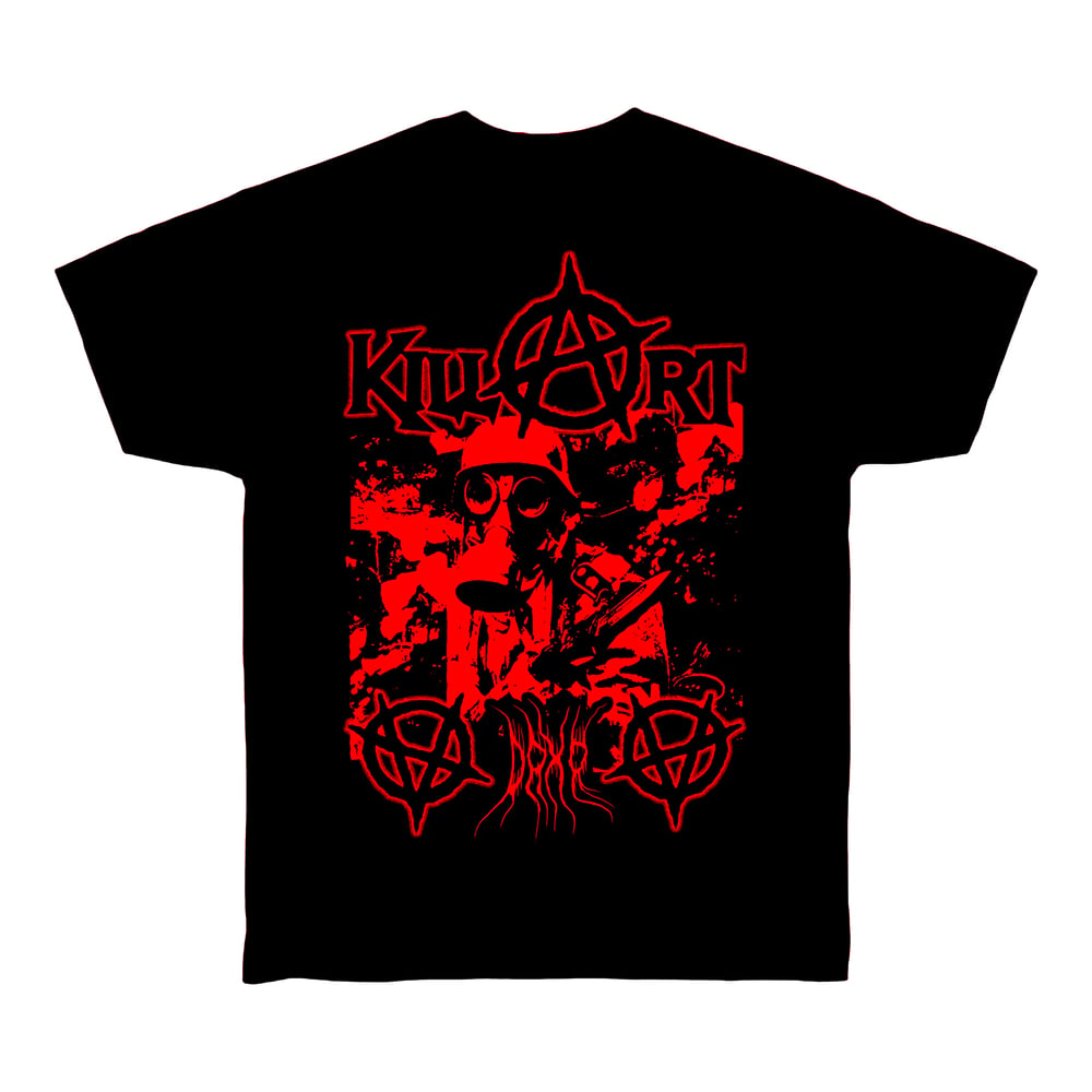 Image of WAR TEE BLACK AND RED