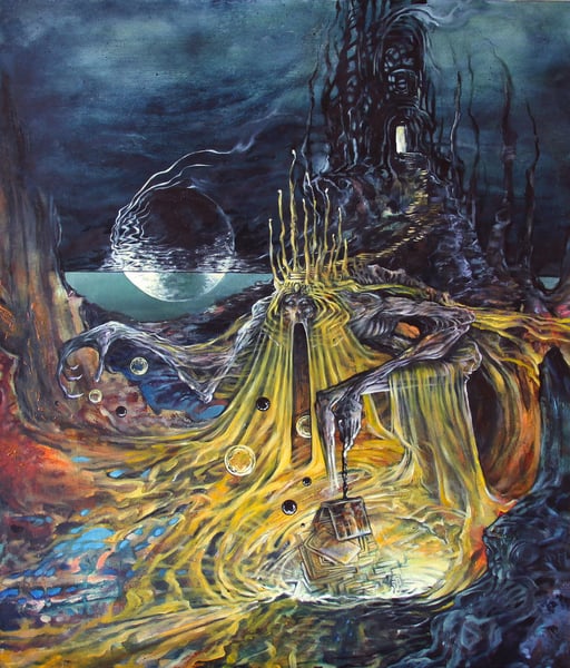 Image of The King in Yellow (2020 - 50 x 42 cm) **PREMIUM FINE ART GRADE PRINT**