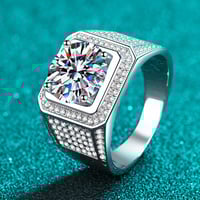 Image 1 of  Eternity Moissanite Ring