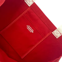 Image 2 of Ed Davis × gallery commune Tote Bag [Red]