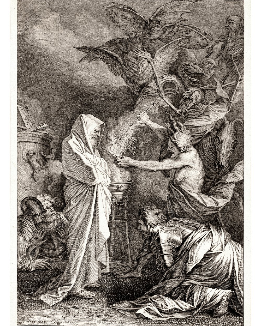 "Saul with the witch of Endor" (1718 - 1747)