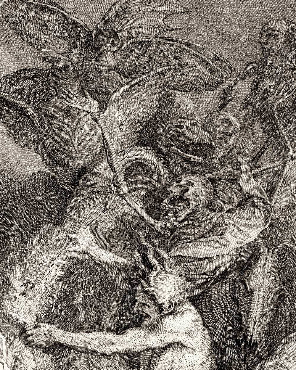"Saul with the witch of Endor" (1718 - 1747)