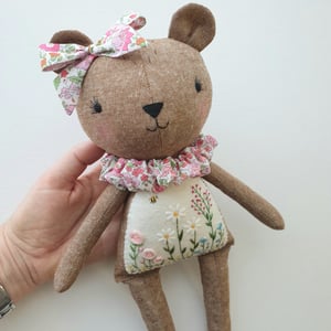 Image of Embroidered Bear PDF Sewing Pattern