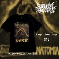 Image 1 of Mausoleum / Anatomia - Split Album T-Shirt