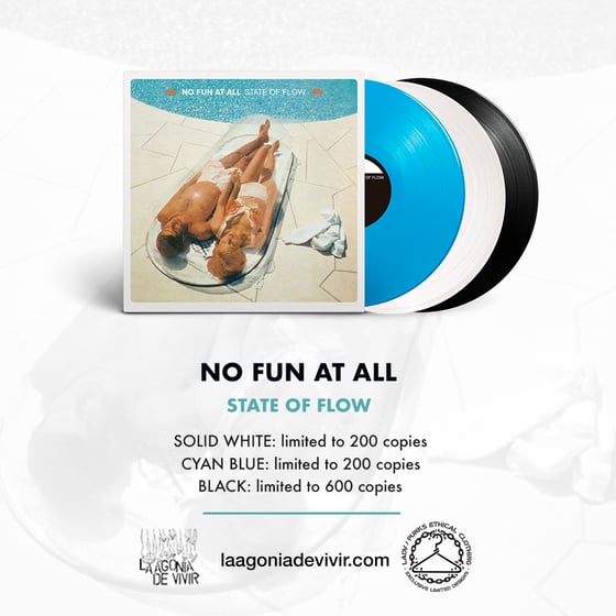 Image of LADV184 - NO FUN AT ALL "state of flow" LP REISSUE