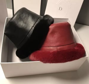 Image of Winter Fur Bucket Hats (Faux Leather)