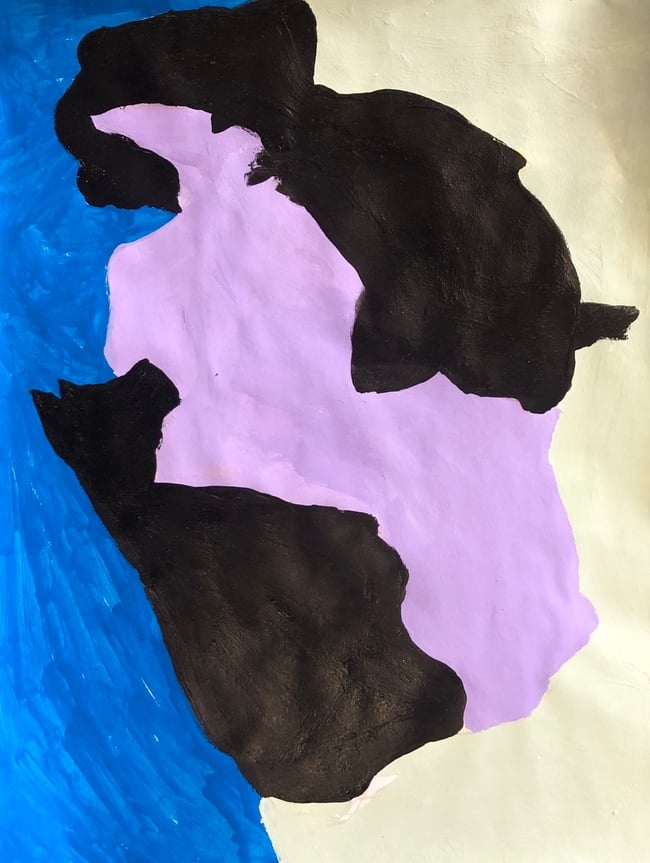 Small Unframed Painting "Mashira"