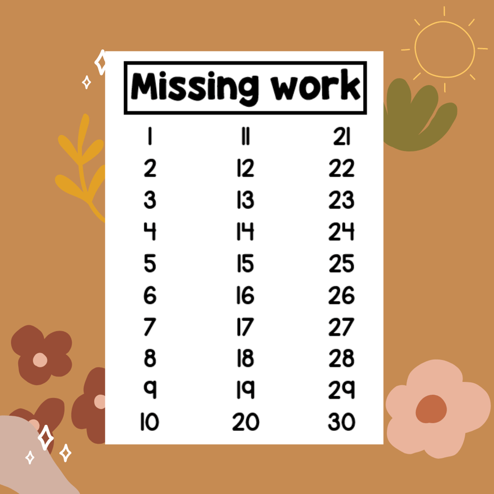 Missing Work Stamp
