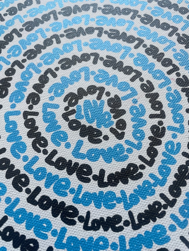 12” Love Circle Canvas