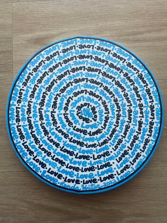12” Love Circle Canvas