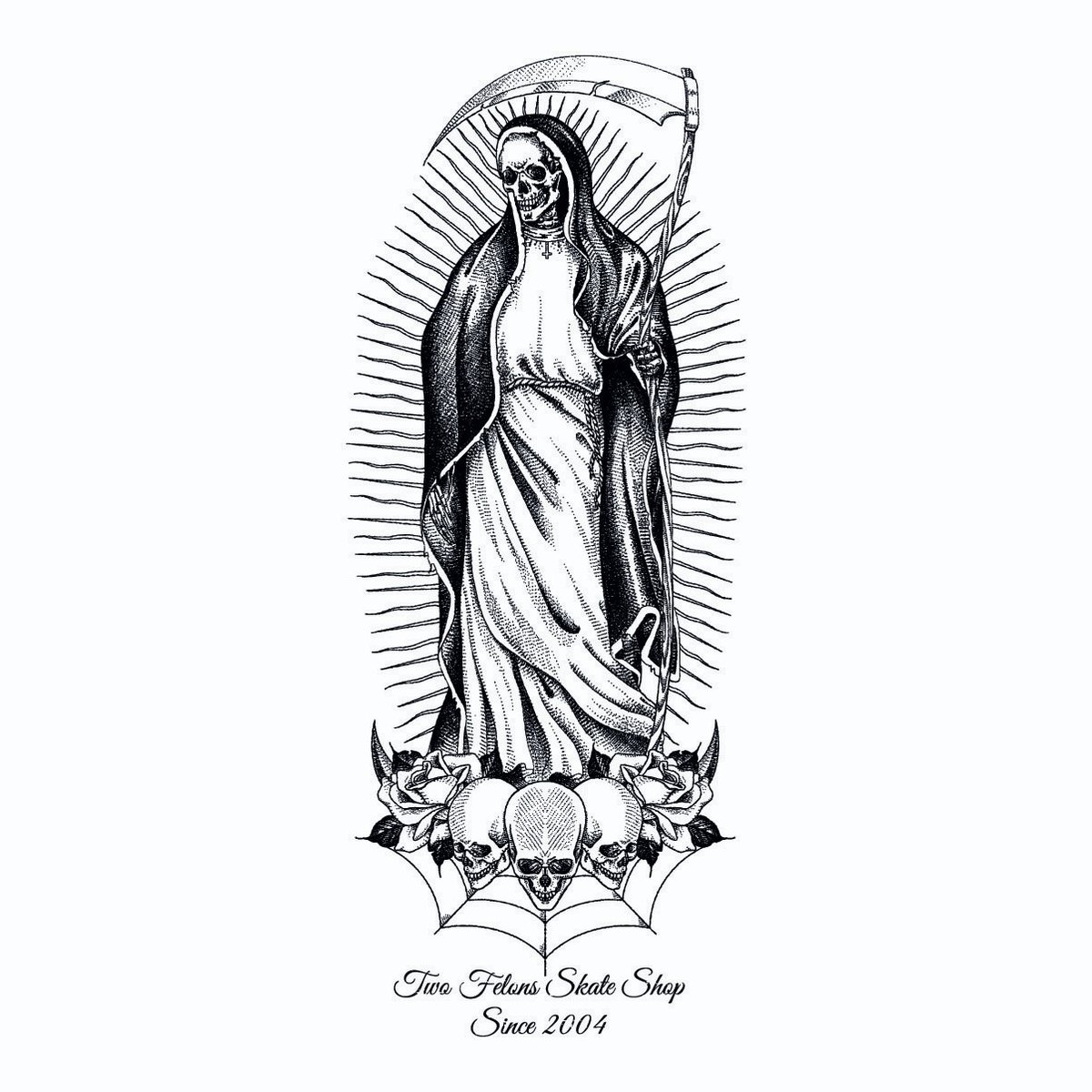 Two Felons  "SANTA MUERTE" (white)