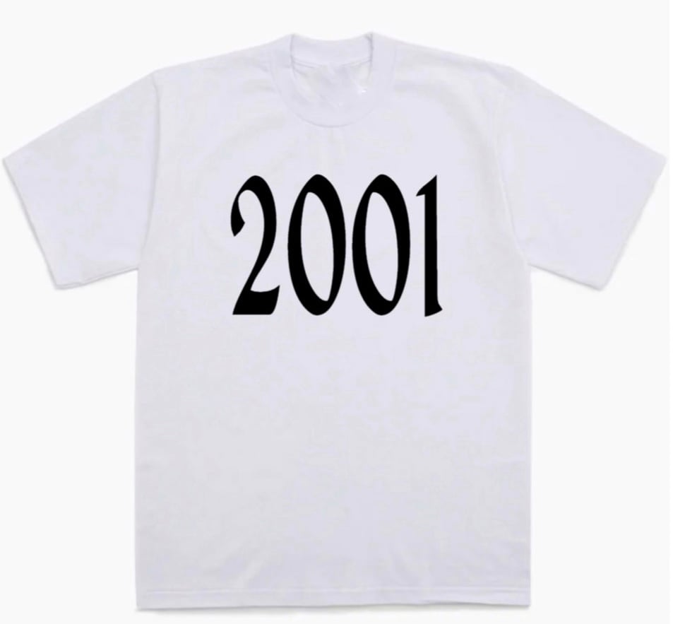 T-Shirt Blanc "2001"
