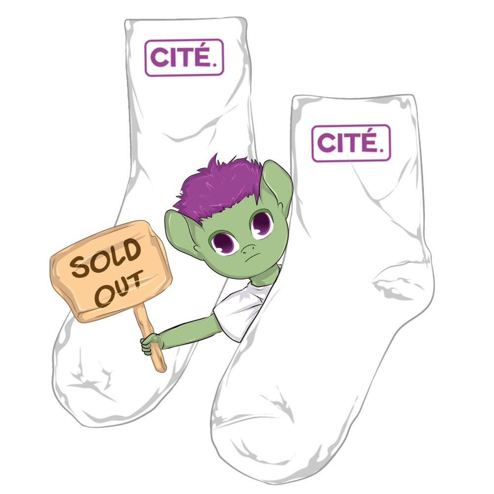 Chaussettes "CITE." [RED] (2 Pack)