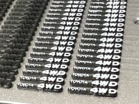 Image 2 of WPL TOYOTA 4WD fender badges (4)