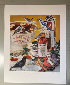 Image of Crow's annual Winter Solstice Bash - limited edition collage print.