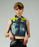 Image 2 of "Lucky 13" Denim Vest- Size X Small