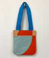 Balanced Curves Bag - Oranges and Blues