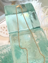 Image 3 of 14k solid gold vintage hawaiian plumeria necklace 