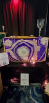Large Amethyst resin Geode box set 